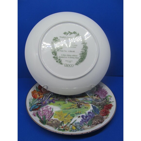 Reco English Country Garden And Dutch Country Garden 9 1/4" Plates Dot Barlowe - Picture 8 of 16